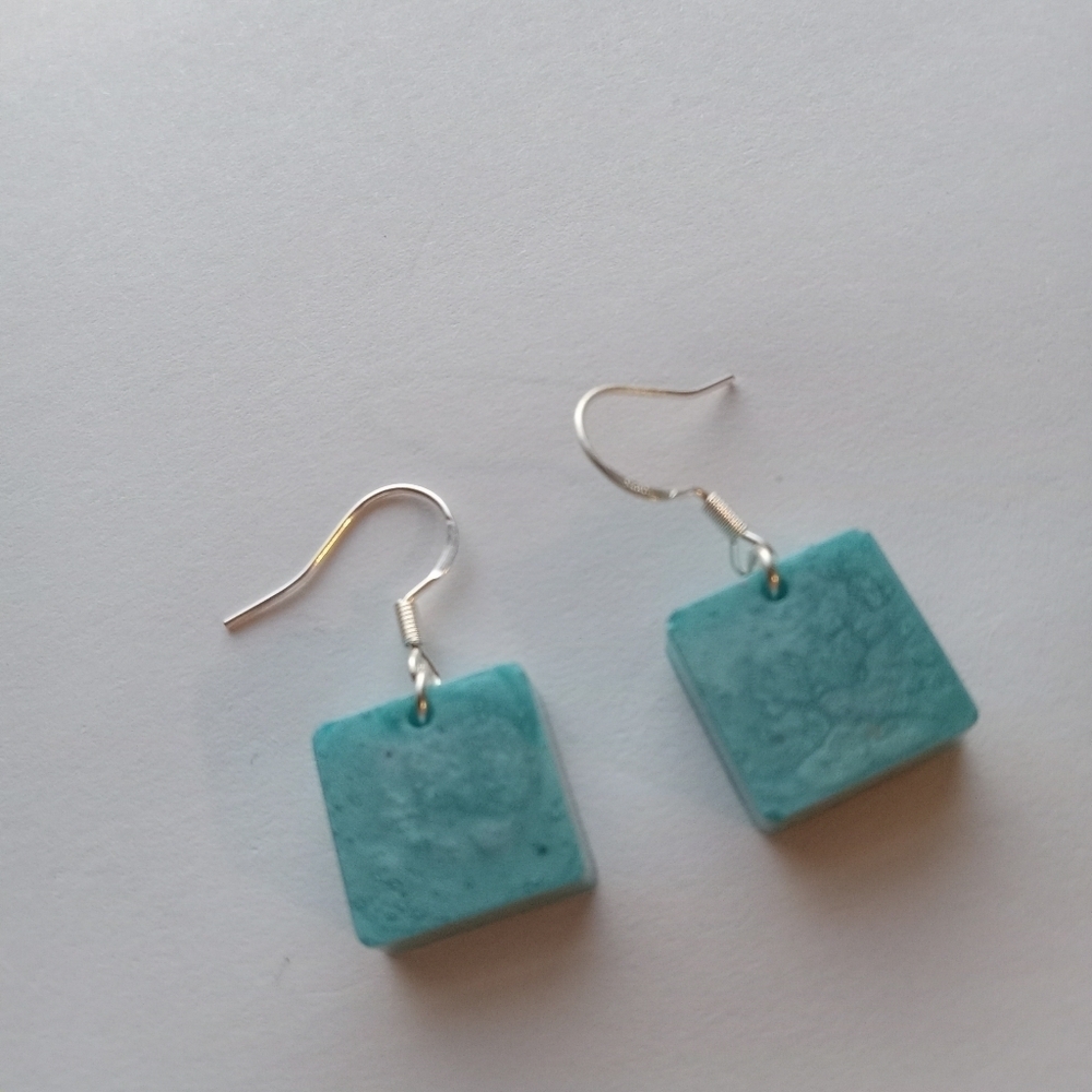 5/$25 Blue resin earrings